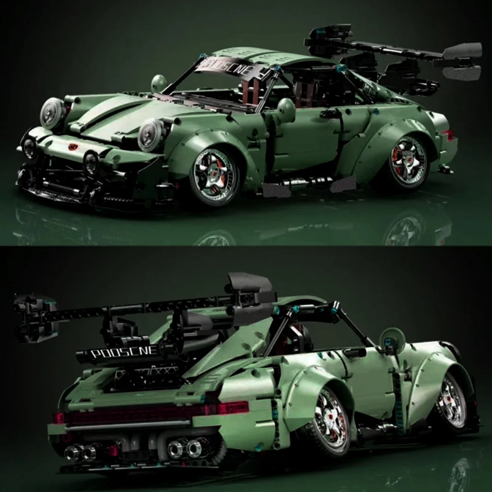 

2435PCS Pr 946 Sports Car Building Blocks Set Modified JDM Coupe Construction Bricks Model Kit with Full Steel Gearbox and Rear Wing Details DIY Assembly Toys for Adults Ideal Birthday Holiday Gift Home Office Decoration Ornament Collection Display