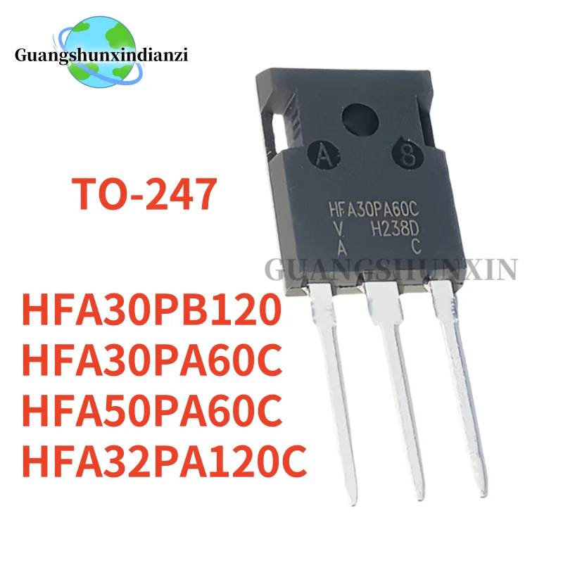 

5PCS Brand New HFA30PA60C HFA30PB120 HFA32PA120C HFA50PA60C TO-247 30PA60C 30PB120 32PA120C 50PA60C In Stock