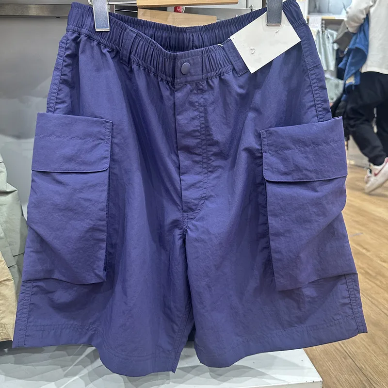 メンズ カジュアル ナイロン ワークウェア サマー アウトドア 防水性 五分丈パンツ ルーズフィット ファッション アーバン スタイル
