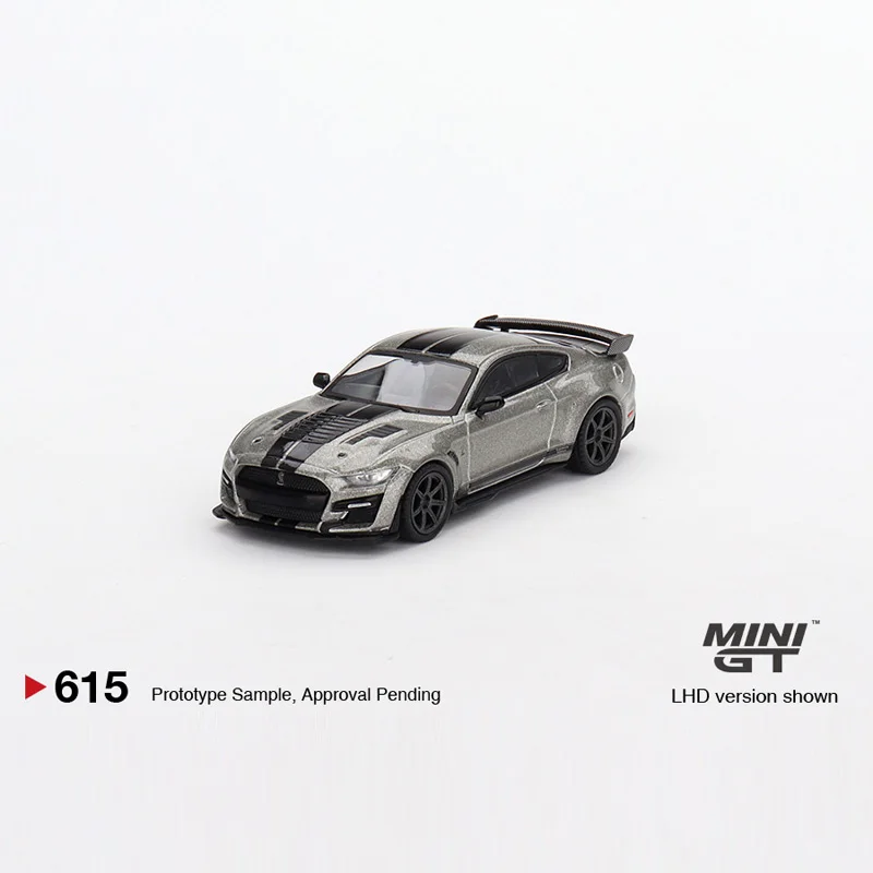 Minigt #615 1/64  Ford Shelby GT500 SE Widebody Pepper Gray Metallic Die-cast alloy car model toy collection gifts