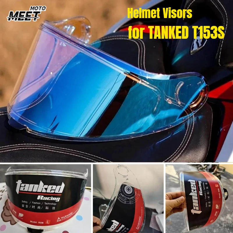 

For TANKED Motorcycle Helmet Visors T153S Challenger Helmet Replacement Lens Windshield Sunshield Anti-UV Helmet Accessories