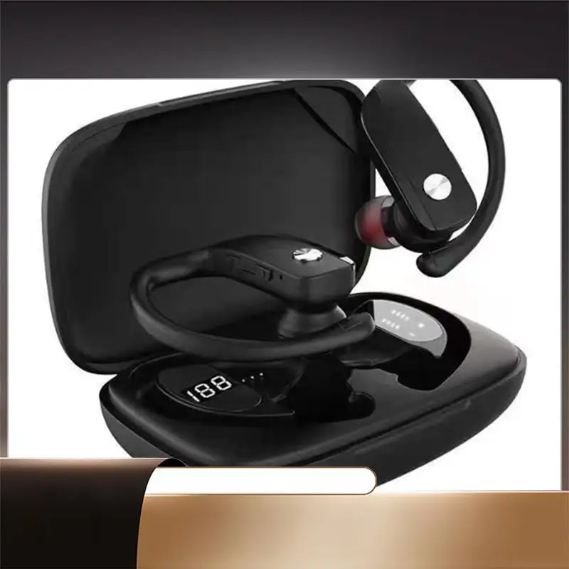 

Беспроводные наушники-вкладыши Стереонаушники Bluetooth 5.0 Водонепроницаемые спортивные наушники для тренировок-Blue-X64A