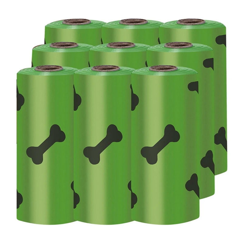 

1Set Biodegradable Dog Poop Bags Eco-Friendly Doggie Green And Thicker Pet Supplies Garbage Bags