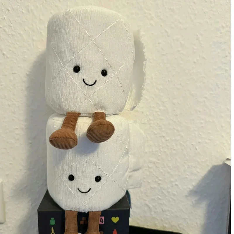 New POOP Roll Paper Toilet Cleaner Toilet Plush Toys Friends Funny Freative Poo Funny Doll Send Friends Children Birthday Gift