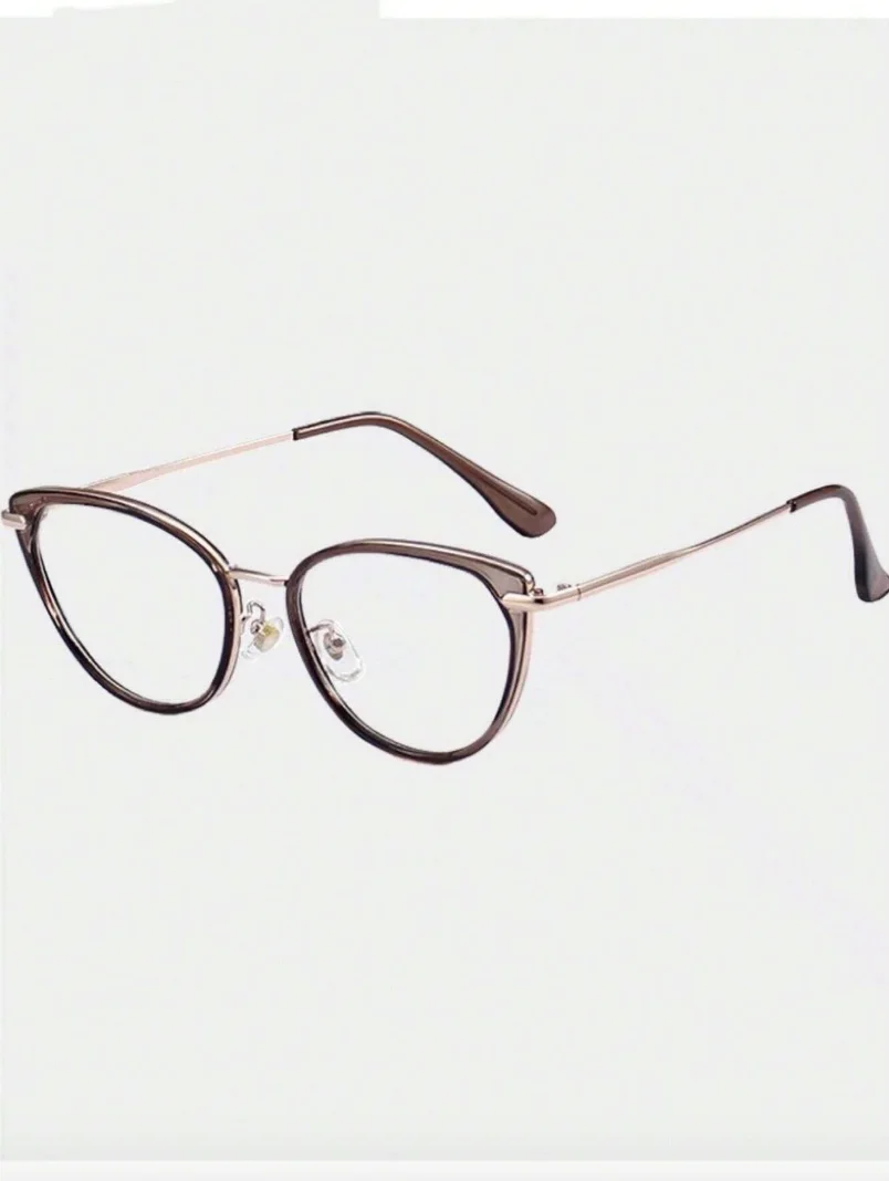 Y2K Cold-Toned Cat-Eye Women's Glasses Transparent Glasses Women's Accessories Eyewear Accessories view 5