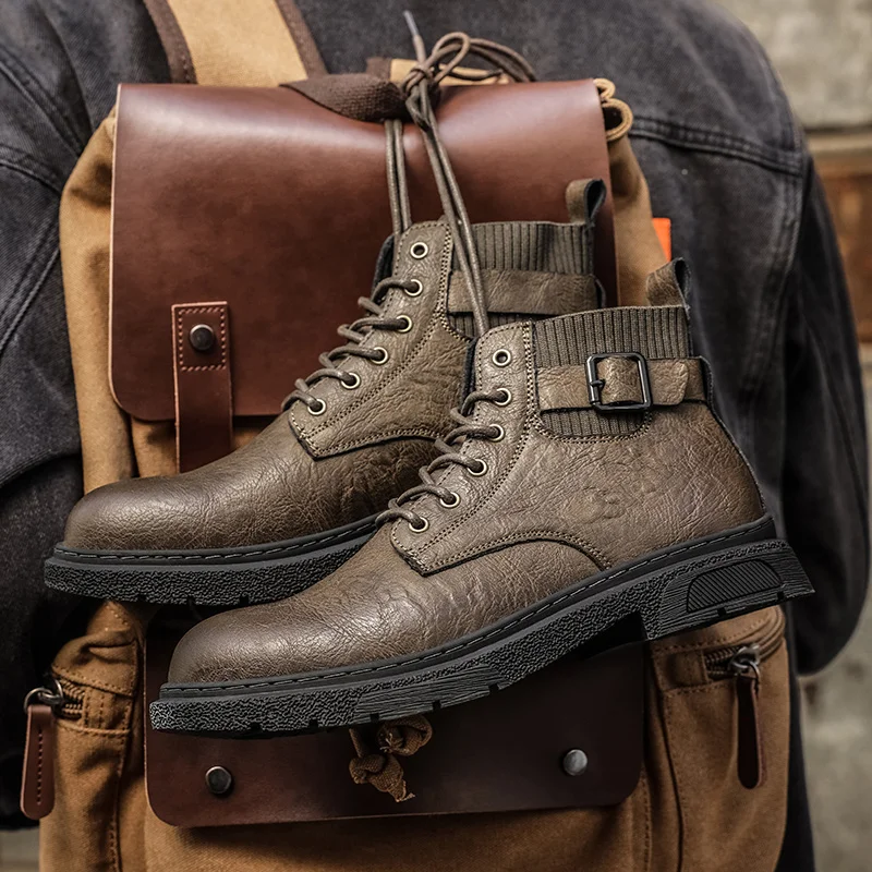 

Новая осенне-зимняя мужская обувь. Классический дизайнерский стиль. Офисные и вечеринки для отдыха. Уличные ботинки для отдыха на открытом воздухе высокого качества.