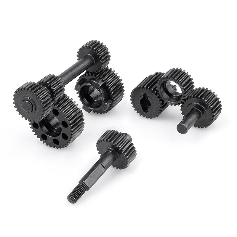 KYX Racing Hard เหล็ก Comple เกียร์ชุดอัพเกรดอุปกรณ์เสริมสําหรับ 1/10 RC Crawler รถ Axial SCX10 III AXI03007