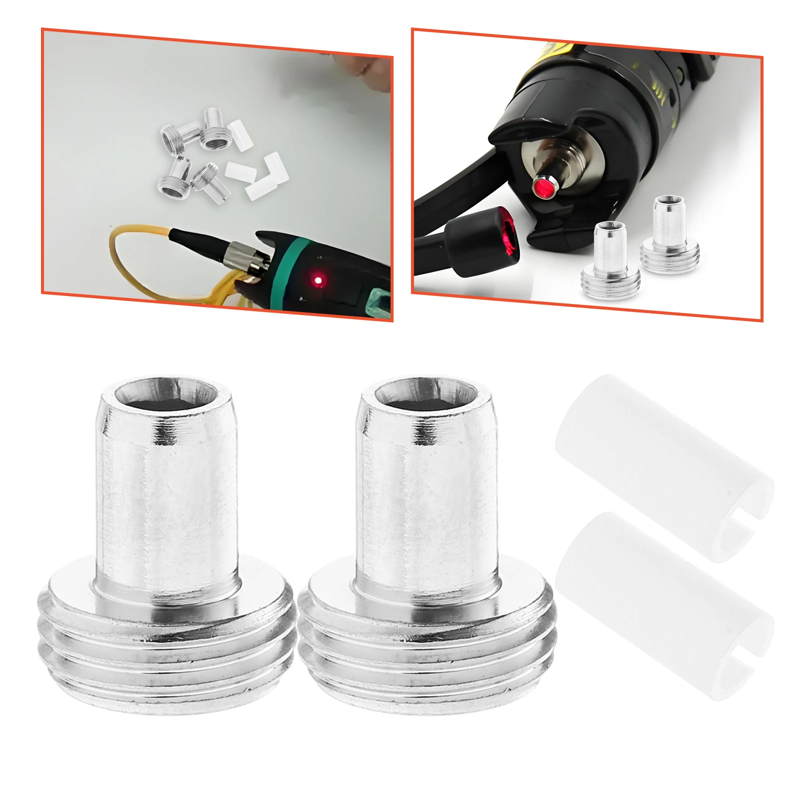 

1 Set Fiber Optic Inspection Tools Replacement Ceramic Core Metal Tip Light Source Tester Tube Sleeve Fault Maintenance