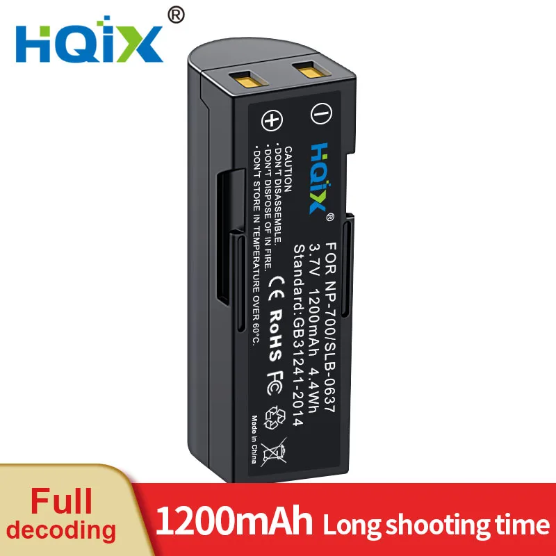 

HQIX for Samsung L77 Camera SLB-0637 Charger Battery