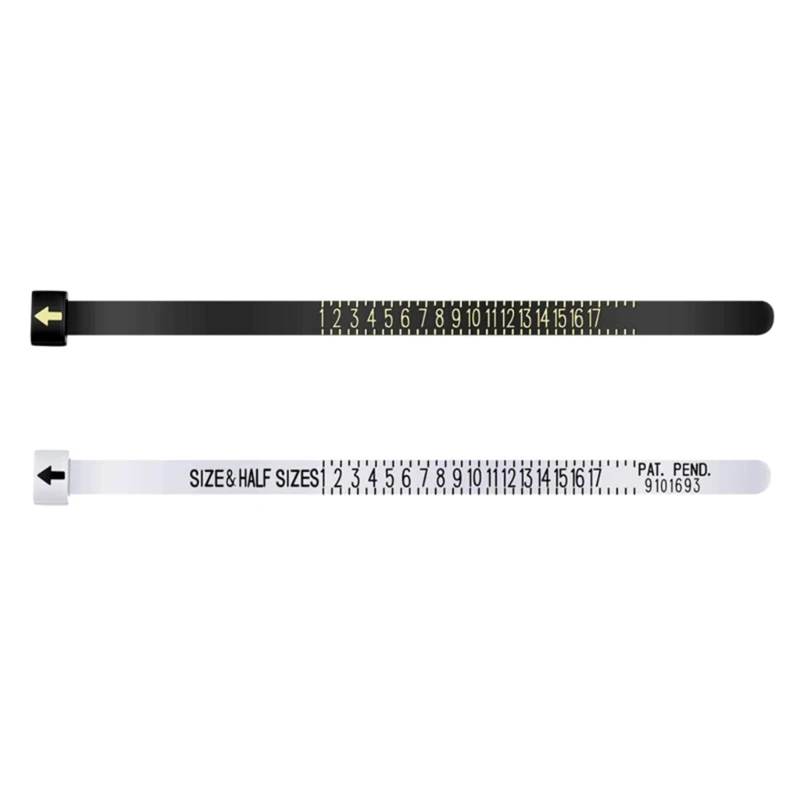 Set di misurazione del misuratore dell'anello Misuratore di misura del dito riutilizzabile Strumento di misura Misurazione dei