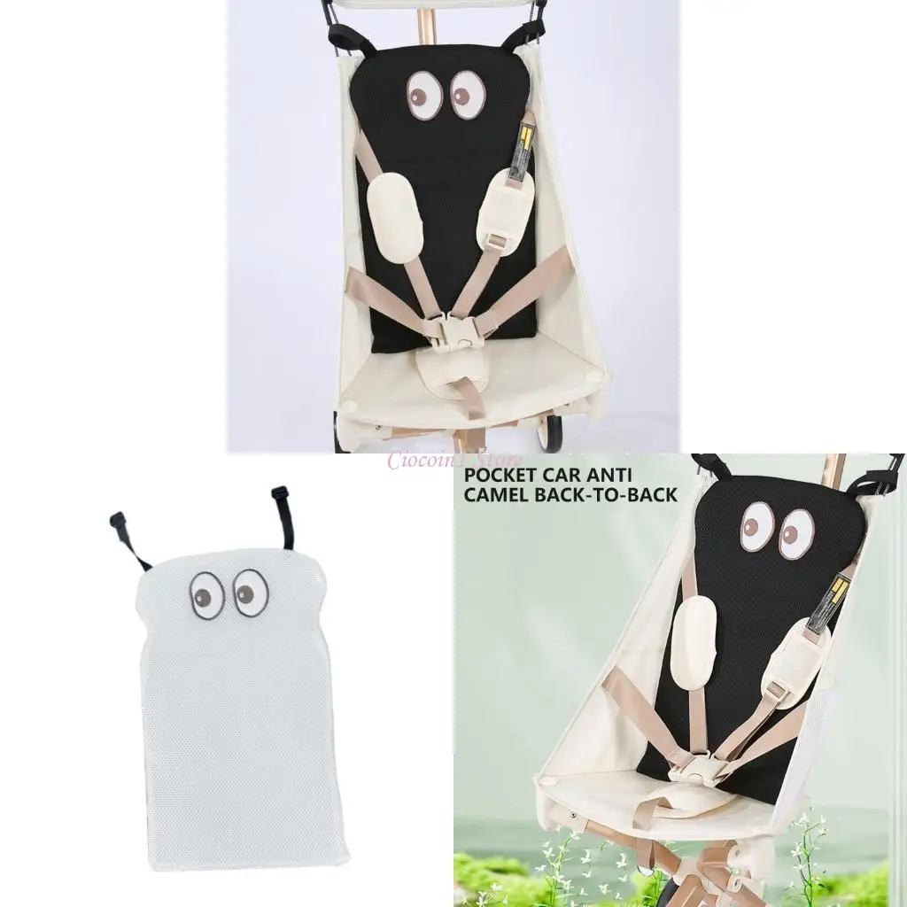 

Y1UB Pram Seats Cooling Pad Back Pad Strollers Cooling Pad Breathable Liners Cushion Cartoon Pattern Summer Seats Cooling Mat