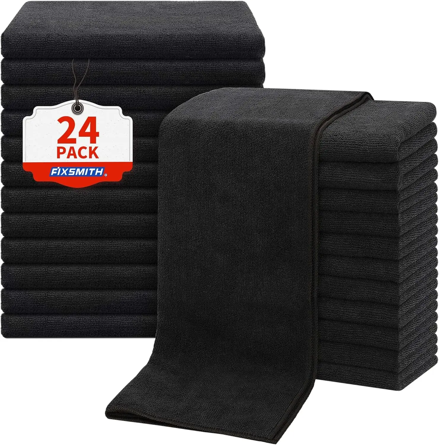 

Salon Towels 24 Pack, Black Hand Towels for Bathroom, Quick Dry Gym Towels, Spa Face Towel, Absorbent