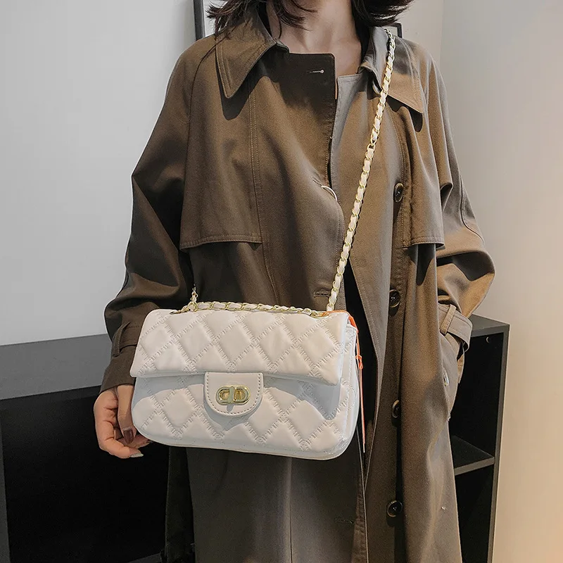 

‌2025 Quilted Chain Shoulder Bag - Minimalist Crossbody Purse for Women, Stylish Tote Bag Diamond Stitching, Fashionable Clutch