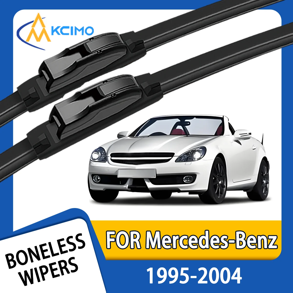 

KCIMO 2PCS New Front Windshield Wiper Blade for Mercedes-Benz SLK-Class R170 1995-2004 Front Windshield Auto Wipers Blade Brush