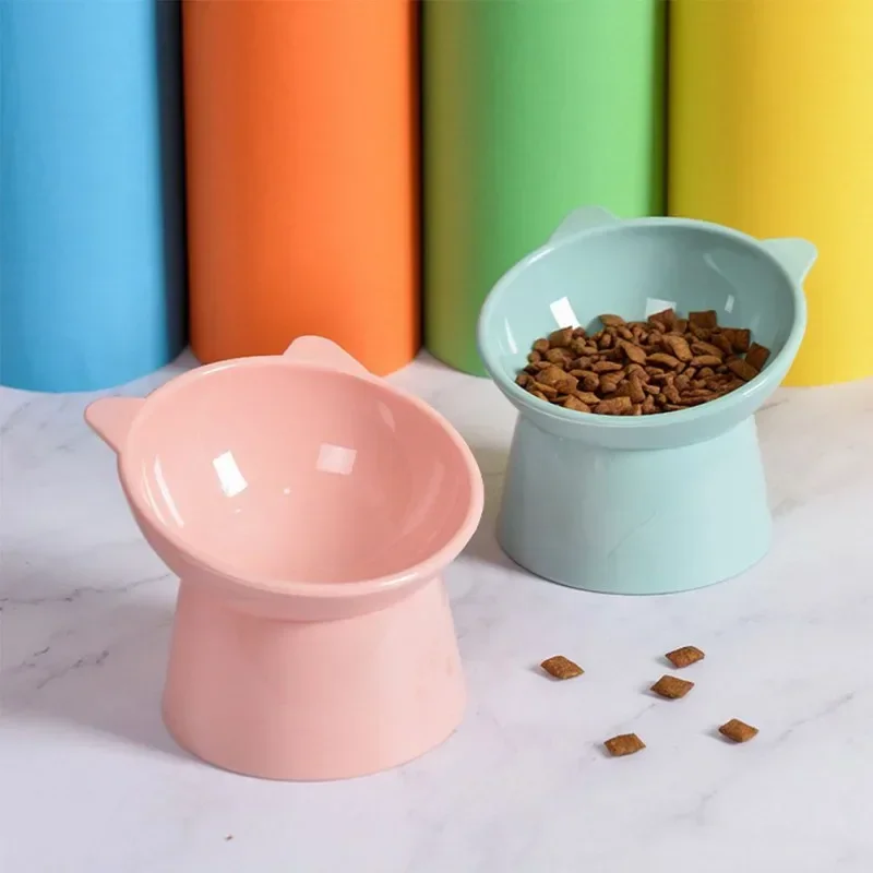 

Pet Dog Cat Bowl with Raised Stand Pet Food Cat feeder Protect Cervical Vertebra cat food bowl for dogs Pet Products