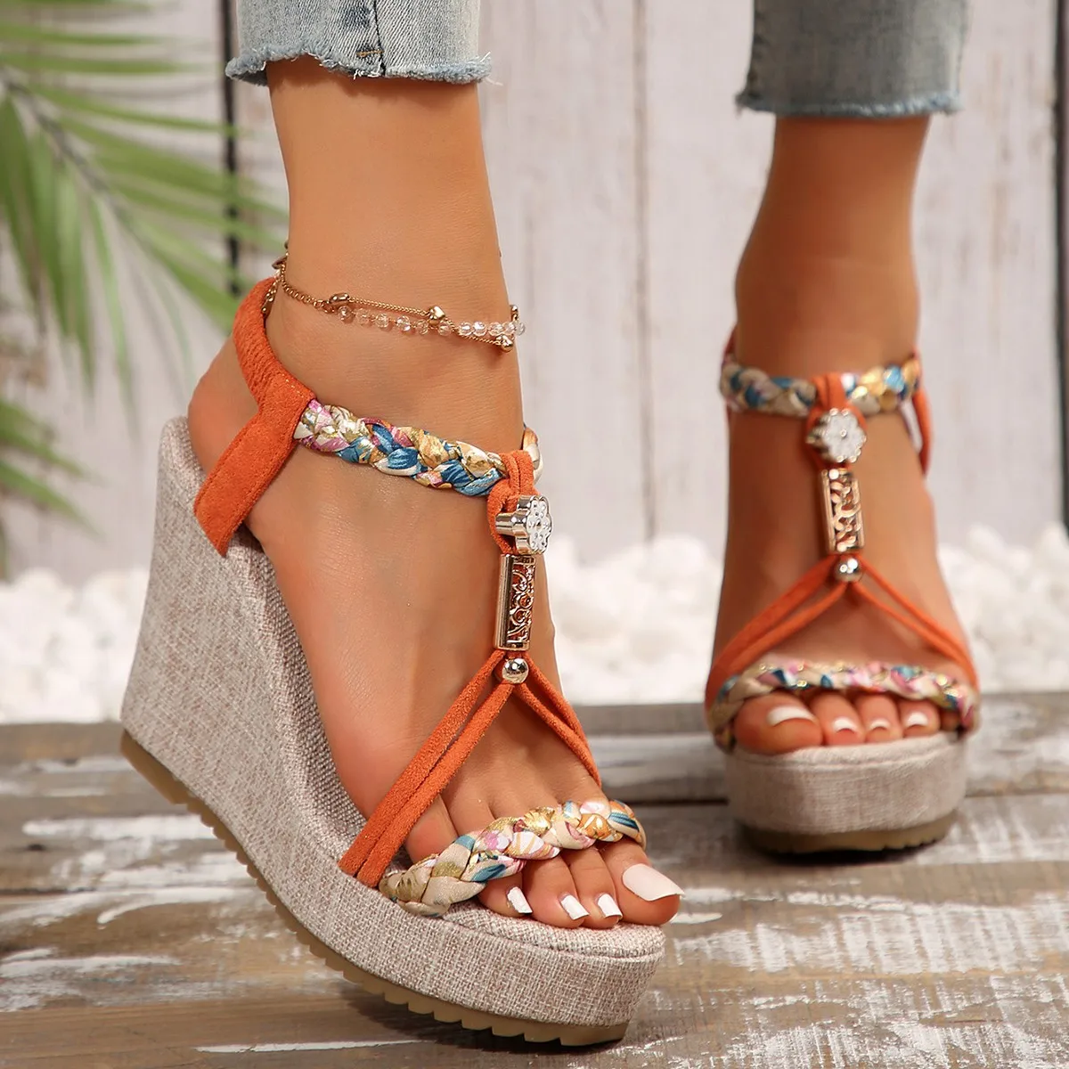 

Women Wedges Sandals Summer Fashion Designer Shoes for Women High Quality Platform Sandals Casual Outdoor Sandals Women