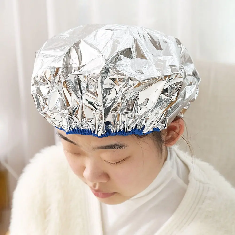 Gorro de teñido con aislamiento térmico para mujer, Protector de cabello con autocalentamiento, herramienta para el cuidado del cabello, gorro de baño, gorro de ducha, gorro de papel de aluminio
