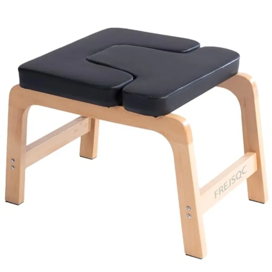 

Beech Wood Headstand Yoga Chair for Inversions and Relaxation Natural Brown Enhances Posture Strength Flexibility Fat Burning a