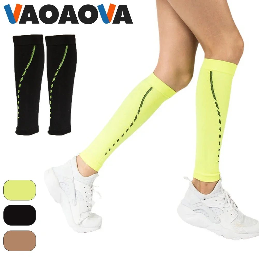 1 paio di calze elastiche per stinco senza piede a compressione per le gambe, protezioni per stecche, linfedema, sollievo dal dolore da affaticamento delle vene Varicose