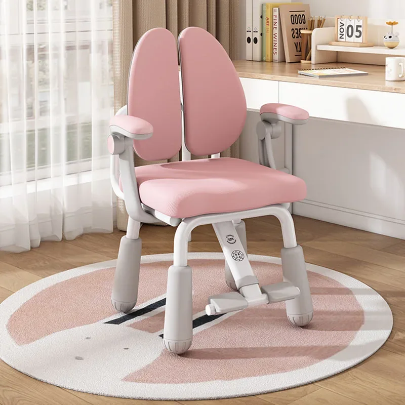 

School Furniture Safety Height Adjustable Seats Armchair Designer Children Growing Footrest Study Silla Infantil Room Kids JGY