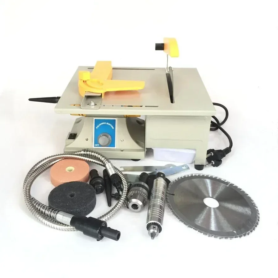 Jewelry Factory Gemstone Cutting Machine Trim Saw and Polishing Machine with Shaft
