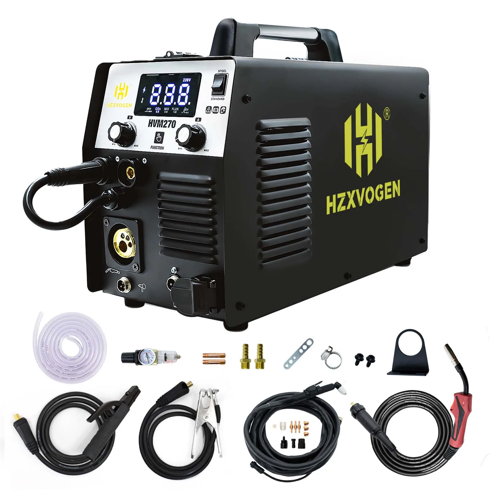 6 In 1 Portable IGBT Inverter Dc Drawn Arc Mig Welder USB Gasless Welding Machine
