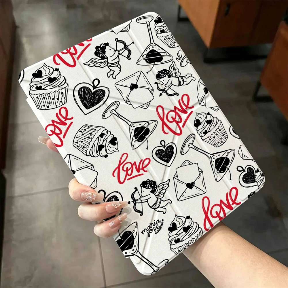 Trending Cupid Love For Samsung Galaxy Tab A8 A9 A11 S6 S7 S8 S9 S10 FE Plus Lite Protective With Pen Slot Tablet Case