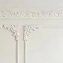 Corner Molding Set Featuring for fleur De Lis Motif and For French Design Elements for Wall Corners and Interior Use