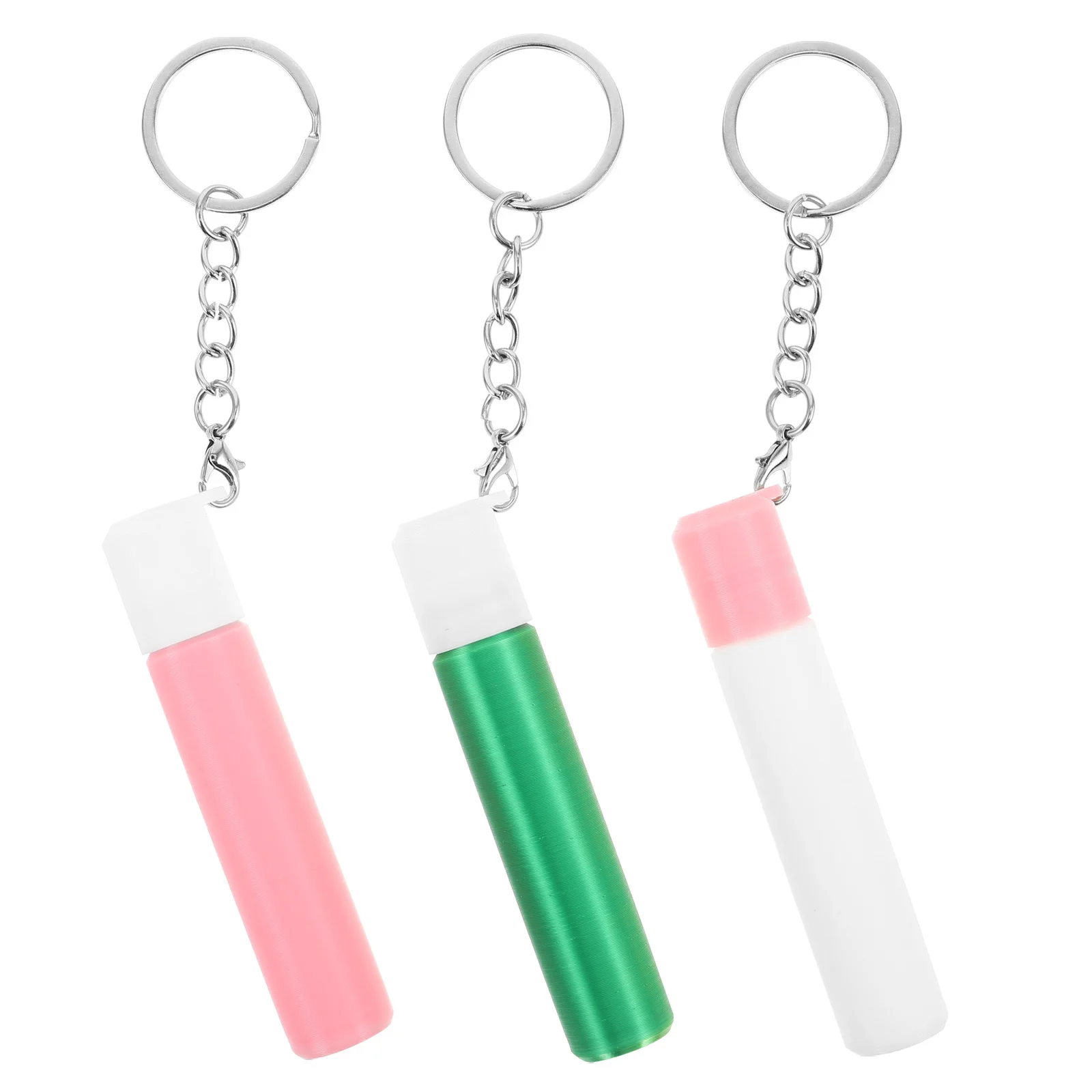 

3Pcs Portable Mini Storage Box Compact Toothpick Dispenser Keyring Cotton Swab Case Pocket Travel Sealed Organizer