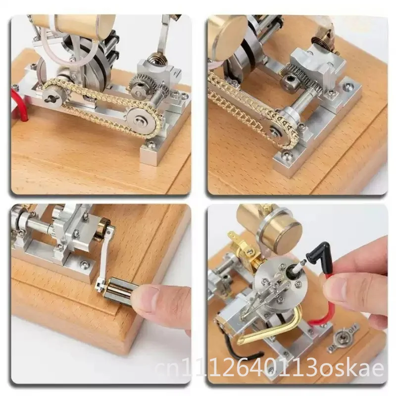 Scooter engine model locomotive single cylinder engine can be started
