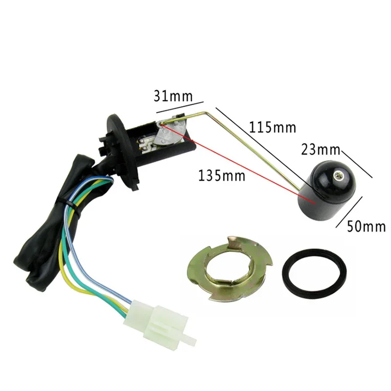 Motorcycle Fuel Level Meter Motorcycle Scooter Fuel Tank Level Float Sensor Sending Unit Part for GY6 125