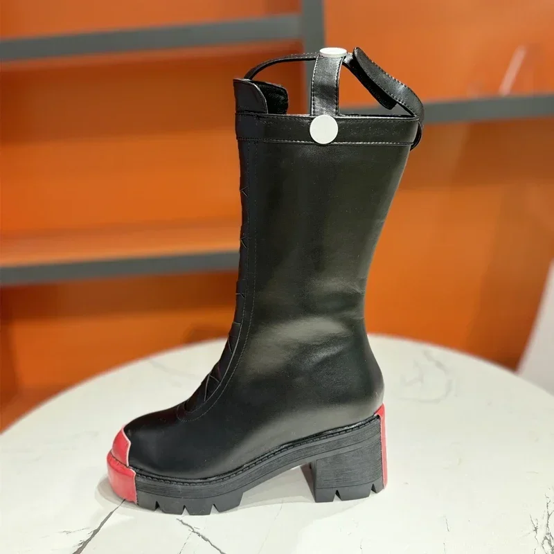 New 2025 Game Zenless Zone Zero Corin Wickes Cosplay PU Leather Shoes Adult Women Shoe Uniform High Heels Boots Halloween Prop