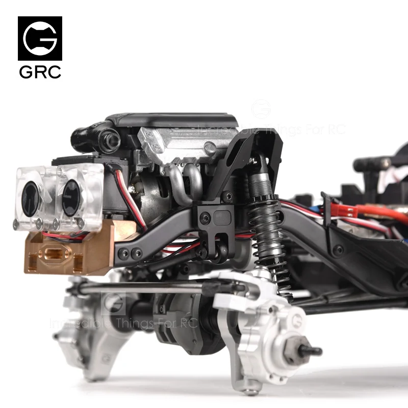 GRC F11 V8 Simulated Engine Motor Heat Sink Cooling Fans for 1/10 RC Crawler 35-38mm Motor Cooling Fan Upgrade Part #GAX0134A