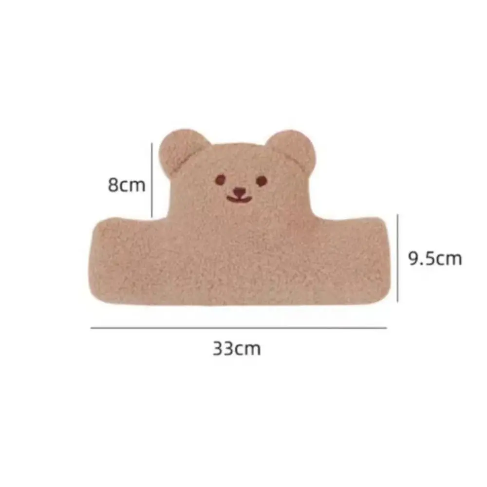 Cute Bear Head Protection Cushion Soft Easy to Install Anti Collision Headrest Shock Absorbing Scooter Seat Cushion