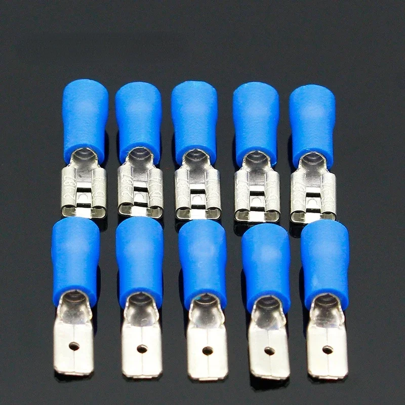 100 Pcs (50Pairs) 4.8mm Female Male Electrical & Wiring Connector Insulated Crimp Terminal Spade