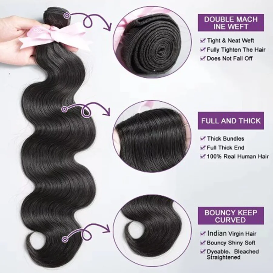 28 30 بوصة الجسم موجة حزم 3 4 حزم البرازيلي ريمي 100% غير المجهزة حزم الشعر البشري الخام نسج ملحقات للنساء
