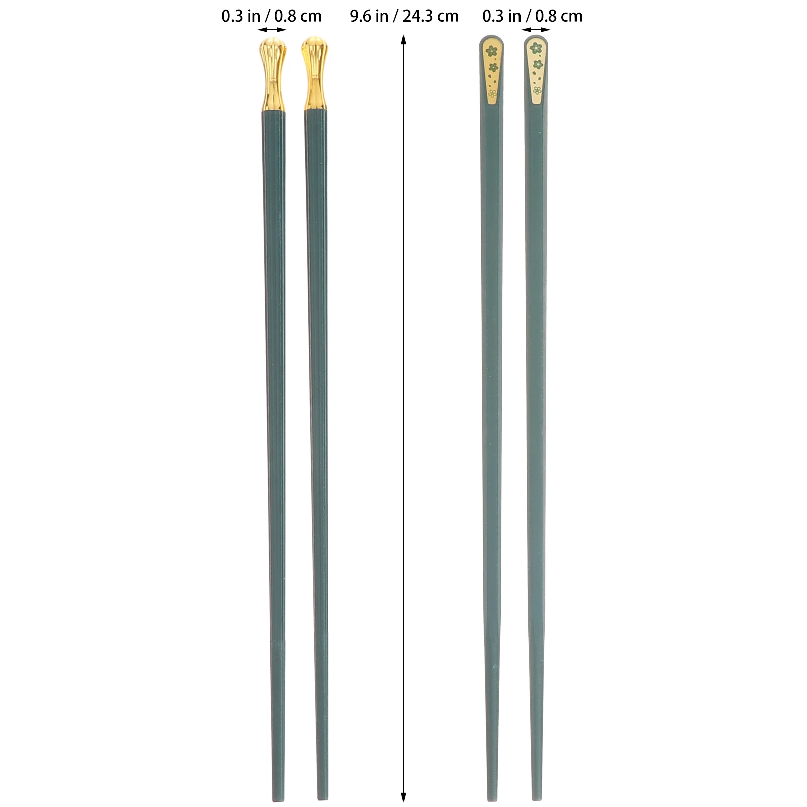 8 قطعة 8 أزواج من عيدان تناول الطعام المصنوعة من الألياف الزجاجية المضادة للانزلاق وقابلة لإعادة الاستخدام وعصي السوشي المقاومة للحرارة على الطراز الياباني الصيني طرف أملس لـ #6