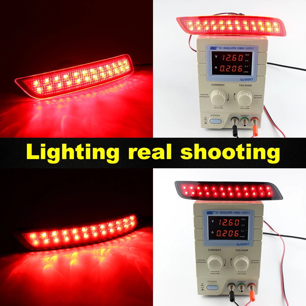 LED rear bumper reflecter Light tail brake stop light for BMW X5 F15 M sport 2014 2015 2016 2017 2018 #63147847591 Accessories