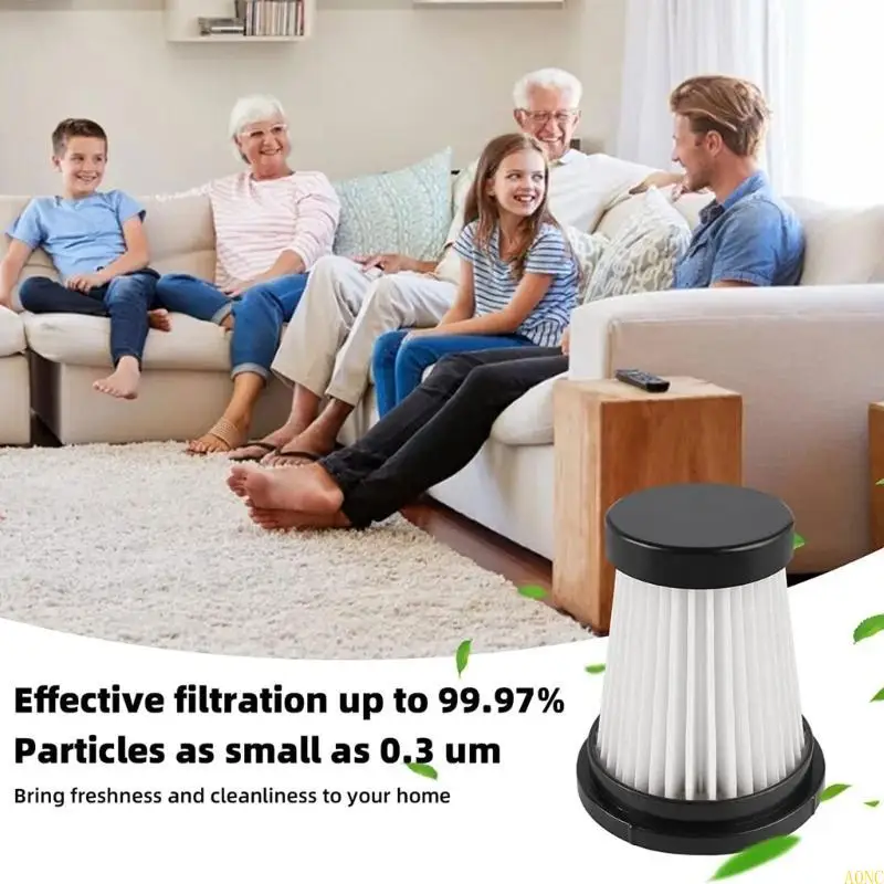 A0NC 6 PCS ตัวกรองสูญญากาศการเปลี่ยนตัวกรองสูญญากาศเครื่องดูดฝุ่นพลาสติกเครื่องดูดฝุ่นชิ้นส่วน