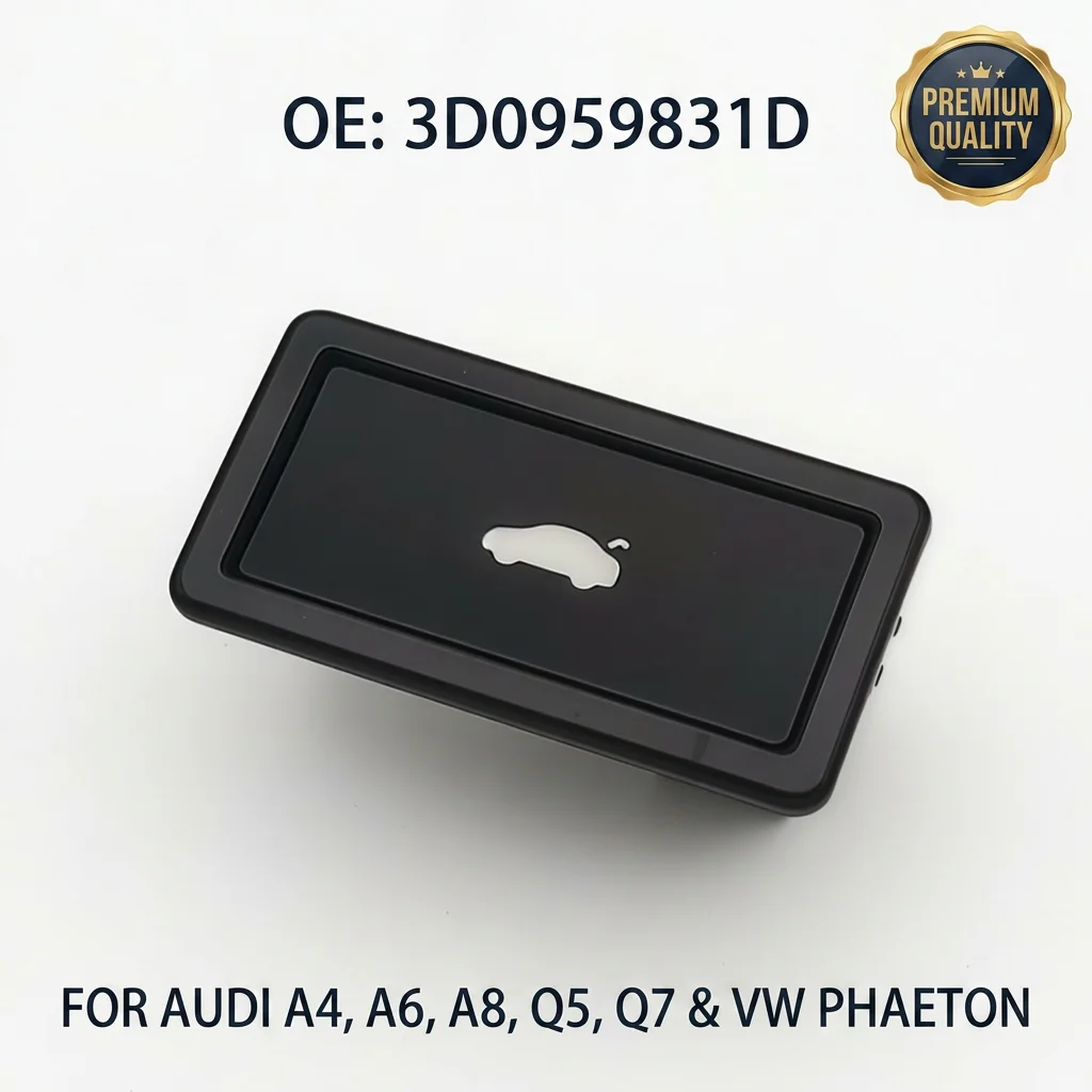 Tailgate Boot Trunk Lid Release Switch 3D0959831D for Audi A4 S4 A6 S6 A7 A8 Q5 Q7 for VW Phaeton 4-Pin 3D0 959 831 D