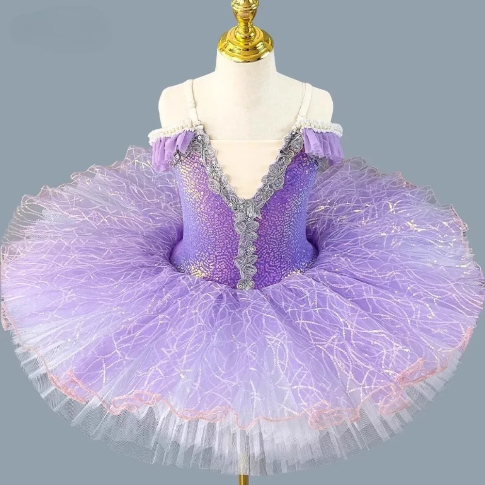 Costumi di scena Abito da balletto Abbigliamento per bambini Prestazioni da principessa Abbigliamento per bambini Tutu di balletto Body per ragazze Abito da ballo