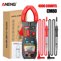 Automatic Measurement Clamp Multimeter ANENG CM80 500A AC Current Resistance AC/DC Voltage Diode NCV Induced Voltage Tester Tool