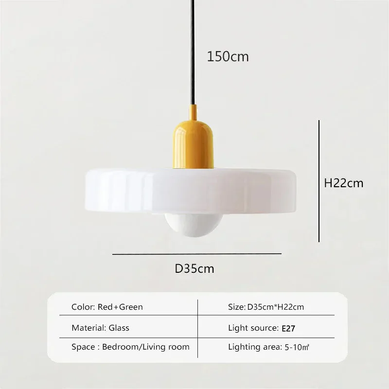35 cm Nordic Retro Glazen Hanglampen Indoor E27 LED Kroonluchter Woonkamer Eetkamer Slaapkamer Keuken Decoratieve verlichting Groot