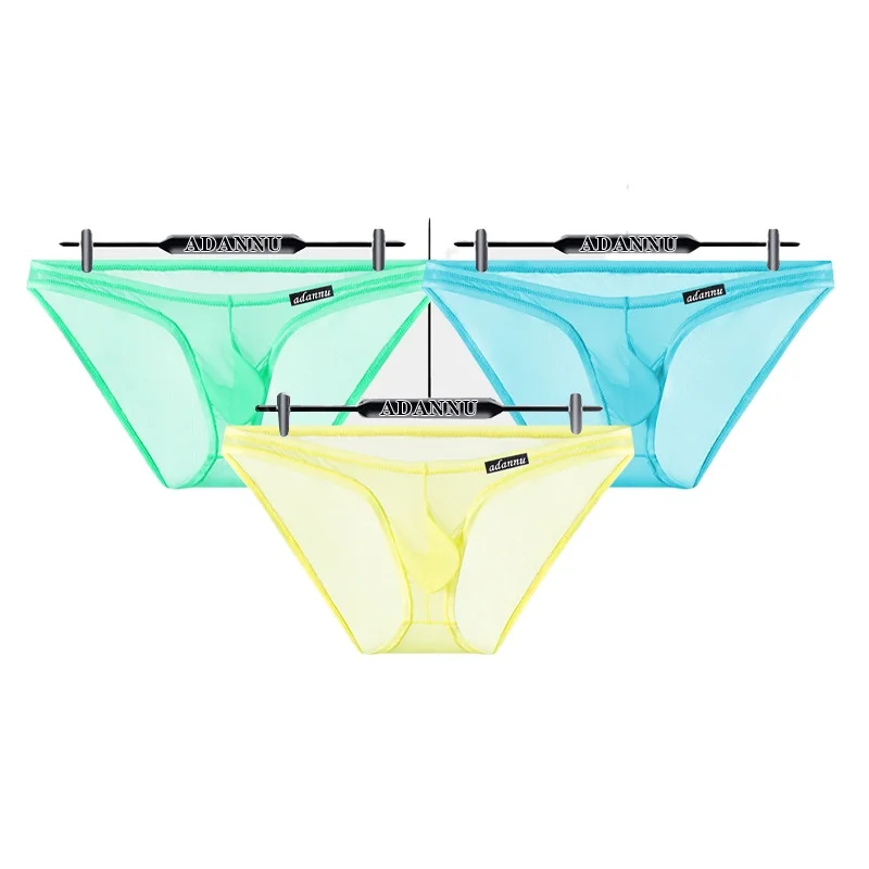 

Простое, однотонное, легкое и прозрачное нижнее белье, с заниженной талией, дышащие трусы и выпуклая сумка AD782