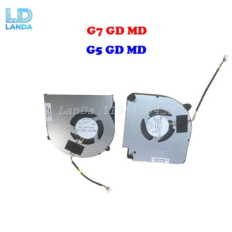 

Laptop CPU GPU FAN For Gigabyte G5 GD MD AX201NGW G7 GD MD 4PIN DC5V 2.5W 0.5A New