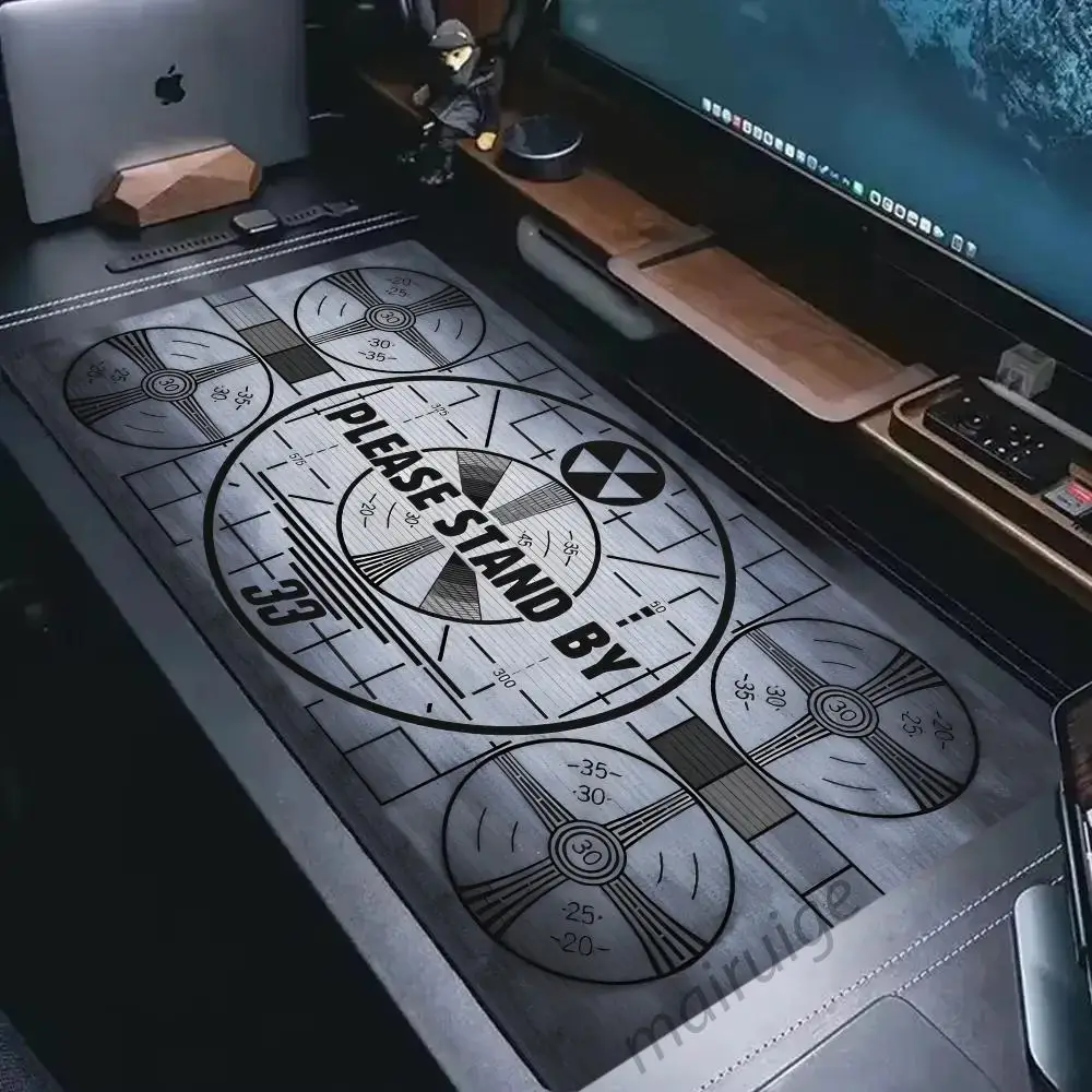 

Please Stand By Mouse Pad Large Computer Office Game Table Mat XXL Rubber Anti-slip Gaming Keyboard Mousepad Long Desk Pads