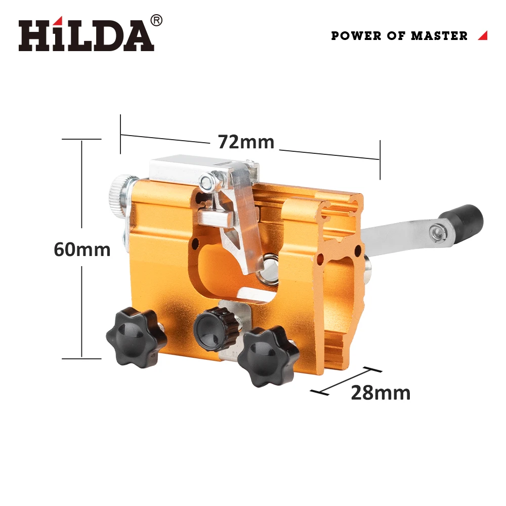 أداة شحذ سلسلة احترافية تعمل يدويًا من HILDA، تناسب أحجام السلسلة المتعددة، مثالية للصيانة بنفسك