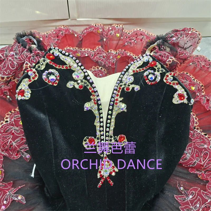 BT01694 taille personnalisée professionnelle couleur personnalisée enfants filles femmes adultes rouge Ballet Tutu Costumes