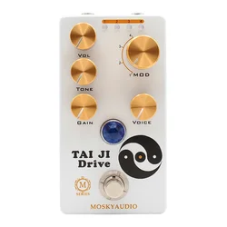 MOSKY TAI JI Drive Guitar Effect Pedal Amp-In-A-Box Overdrive Effect Pedal Overdrive Guitar Pedal True Bypass Full Metal Shell