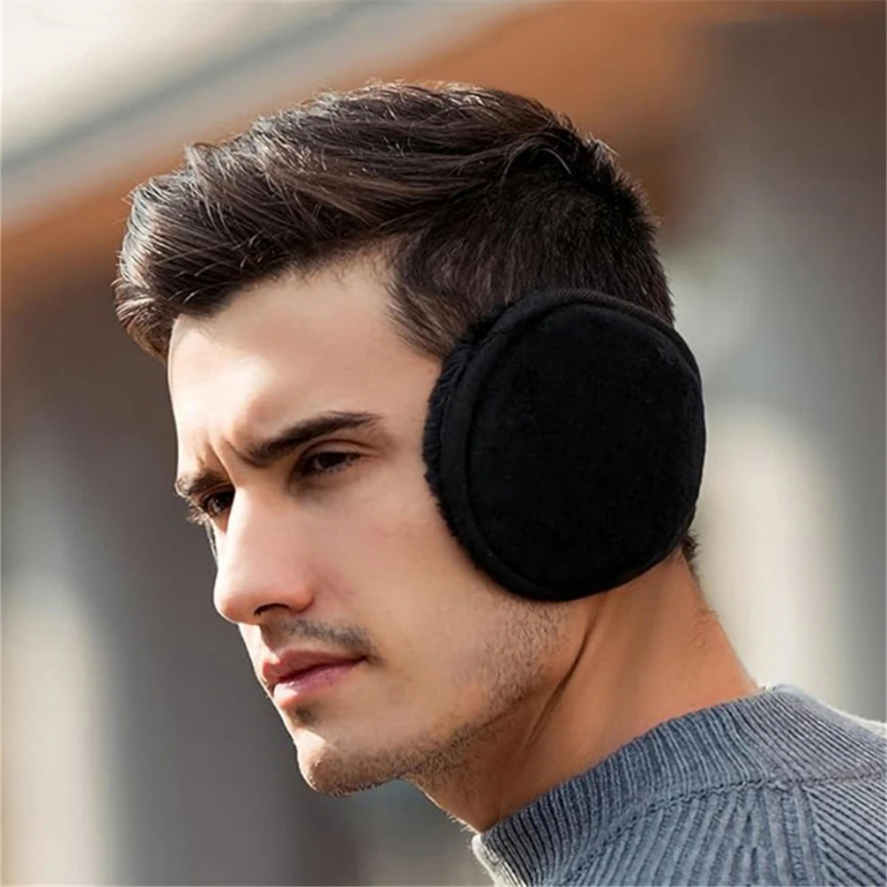 Thicken Retractable Headphones Fleece Warmer Earmuff Warm Plush Cloth Ear Muffs Cover Earwarmers Earlap Warmer Ear Protector